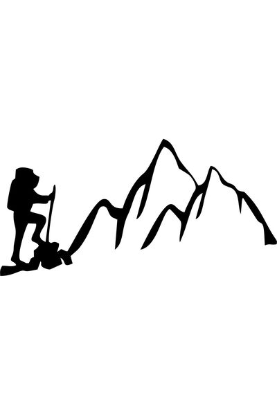 Birim Matbaa Climbing to the Summit Auto Sticker(12X25Cm)