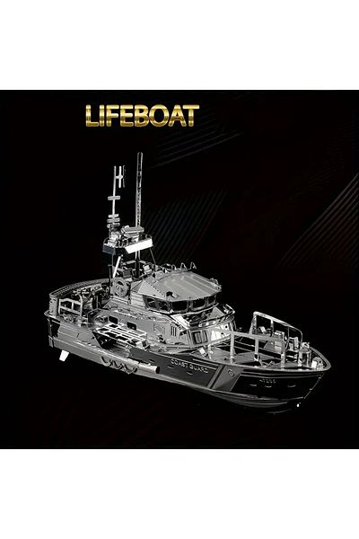 DIY Over 14 Years Old Heelik Model - Life Boat Life-Saving 3D Metal Puzzle