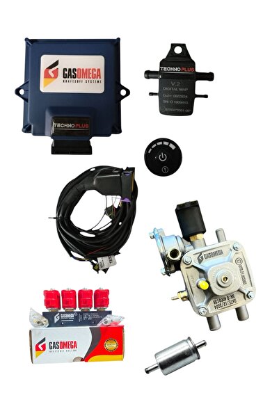 GASOMEGA Technoplus 4  Silindir Sıralı Sistem Mini Ön Kit