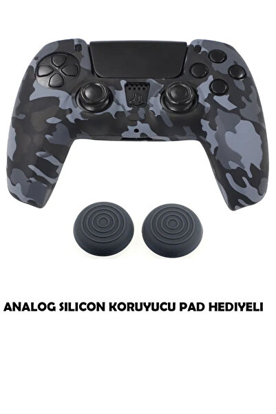DeadSkull PS5 Dualsense Koruyucu Silikon Kılıf + Analog Silikon Koruyucu