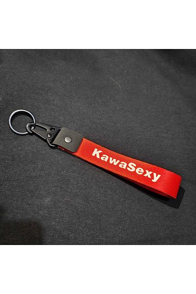 CEBECİOTO KAWA Compatibil NEGRU TEXTIL BRĂȚARĂ CHEIE CALITATE AUTO - ACCESORII MOTO 19 CM