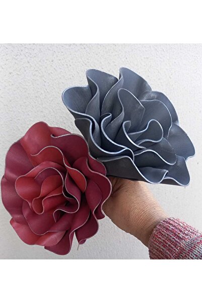 kutmen باقة مزدوجة مصنوعة يدويًا من اللاتكس أو زهرة مزهرية (زهرة صناعية)