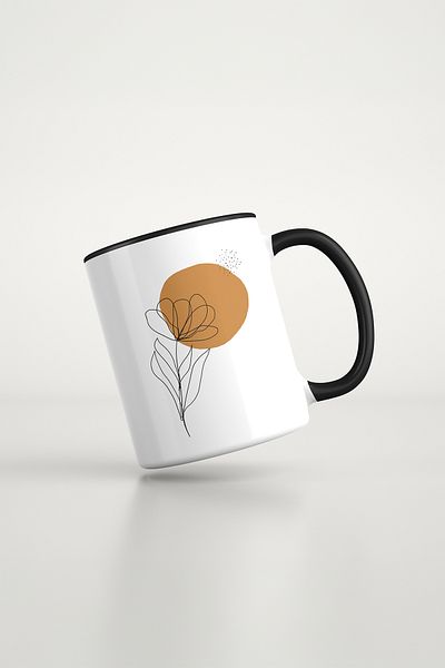 feinas Art Art Black Porcelain Mug
