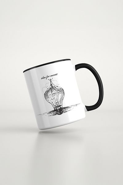 feinas Art Art Black Porcelain Mug