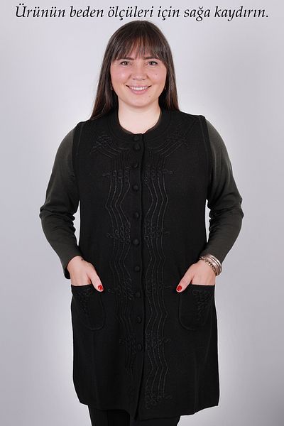 Laden Knitwear Woolen Women's Winter Thick Long High Quality Mother Vest