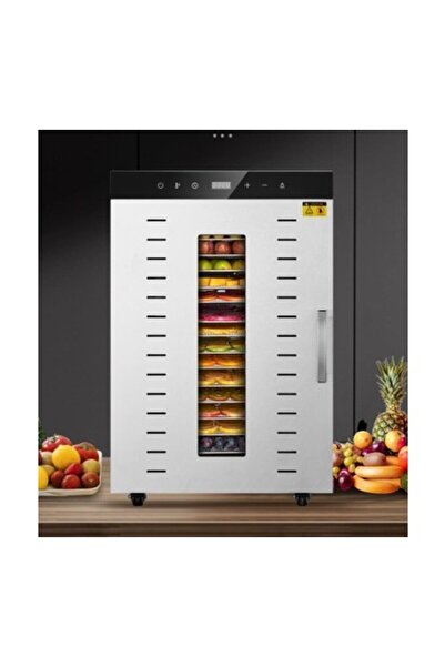 Dalle SS-16H Tekerlekli, Kolay Kullanım Uzun Ömürlü 16 Paslanmaz Tepsili Meyve Kurutma Makinası