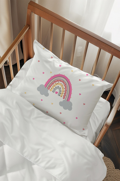 Talia Home Colorful Rainbow Patterned 2 Pillow Cases Tlayk-025