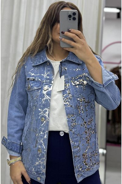 Daves Light Blue Design Denim Jacket