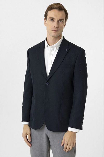 SÜVARİ Μονό μπουφάν με ριγέ σχέδιο Survari 6 Drop Slim Fit