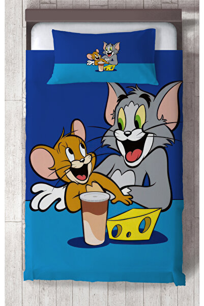 Talia Home Tom ve Jerry Desenli Çocuk Odası Yatak Örtüsü TLAY-319