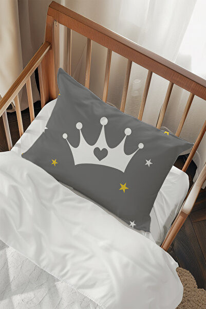 Talia Home 2 Pcs Star Crown Patterned Pillow Case - Tlayk-247