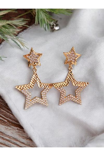 XUPING JEWELRY Angel Hobby Jewelry Rose Dangle Starry Earrings