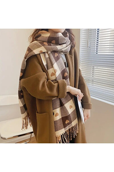 Redhead Çift Taraflı Yumuşak Atkı Şal