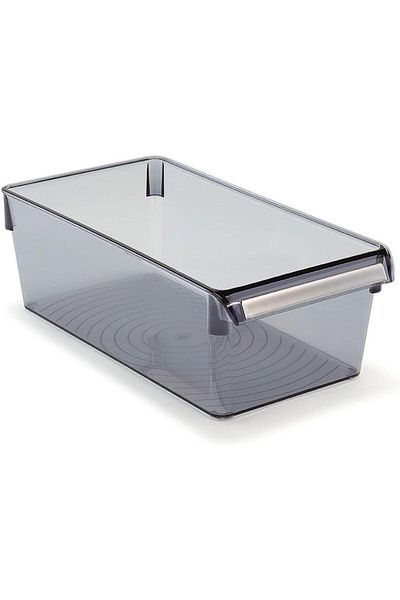 STOREMAX Mu-Artshop M-E27-10-25 Organizer Shelf, Rectangular, 290X150X100 Mm, Transparent Black Tnca 871301