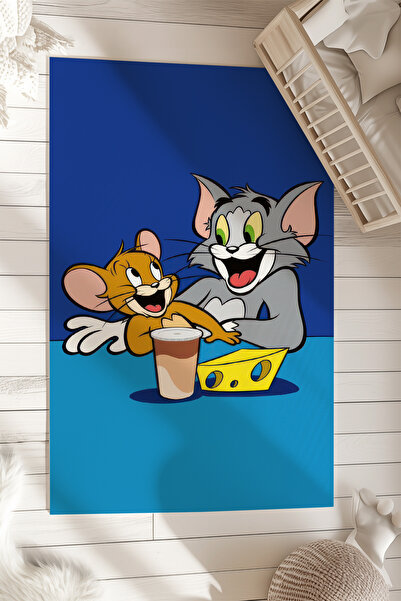 Homiko Tom ve Jerry Desenli Çocuk Odası Halısı TLH-319