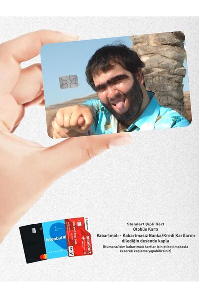 HEDİYENE BAK Nah Baskılı Kart Kaplama Sticker - Banka & Kredi & Papara & Tosl...