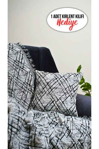 Rell Home قطعة واحدة من غطاء أريكة قطن 100% فاخر غير قابل للانزلاق مقاس 40 × 40 سم - غطاء متعدد الأغراض