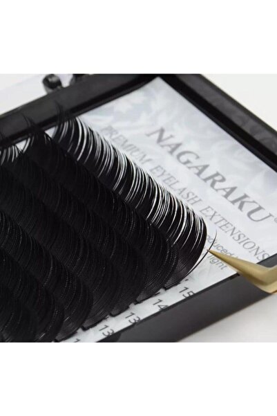 NAGARAKU 0.07 Kalınlık C Kıvrım Mix Ipek Kirpik 7- 15 Mm Boy Aralığı