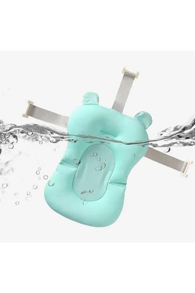 Fab N Funky Baby Bather with Straps, Comfortable Material, Safe for Baby, Lightweight, 0 Months+, Blue