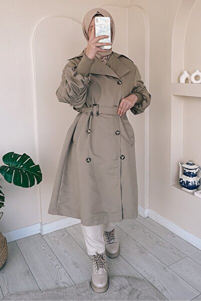 ModaAycan Καμπαρντίνα με μανίκια βιζόν - MA194