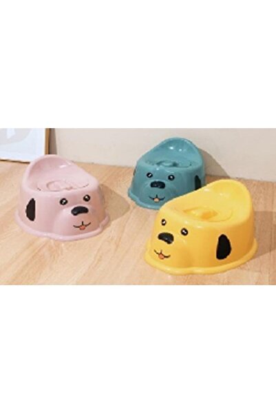 Fab N Funky Puppy Face Printed Potty Chair with Lid, Raised Backrest, Lightwe...