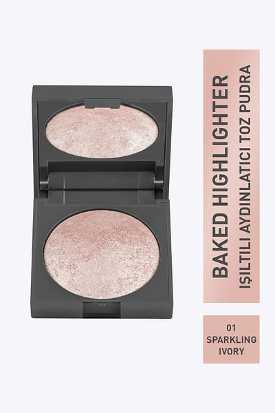Alix Avien 11 G Baked Highlighter 01 Sparkling Ivory - Shimmer Illuminator