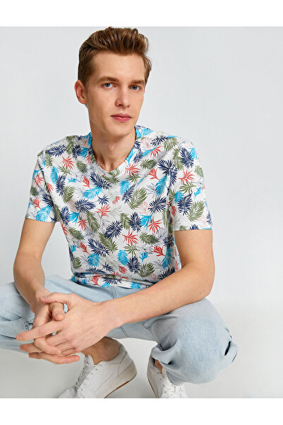 Koton Тениска с шарки на листа