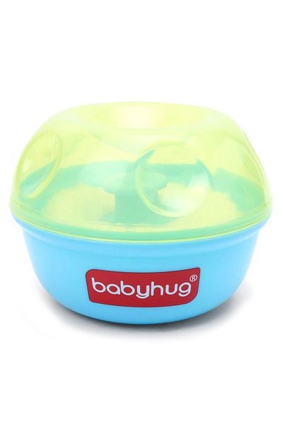 Babyhug منفاخ بودرة للأطفال - ملمس ناعم ولطيف، يقلل من تساقط البودرة، محمول، أزرق