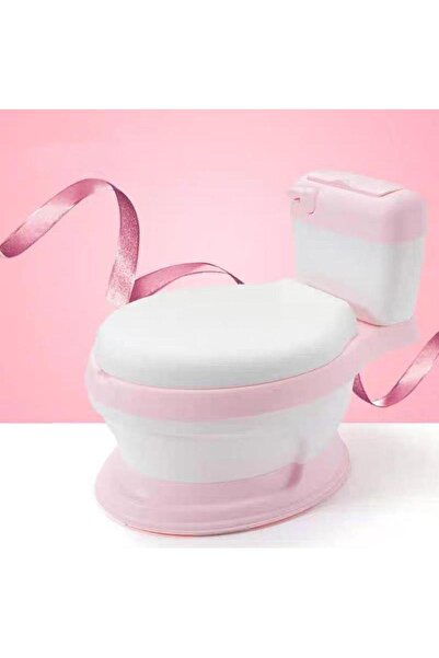 Fab N Funky كرسي مرحاض على شكل كومود مع غطاء ومقعد مرحاض، بحافة عميقة، حجم صغ...