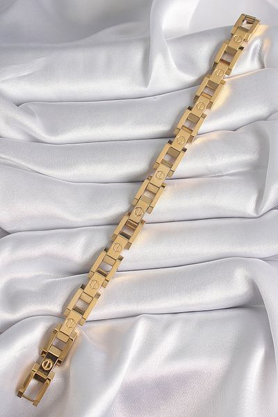 Skygo 316L Steel Gold Color Unisex Bracelet - Tj-Bb6497