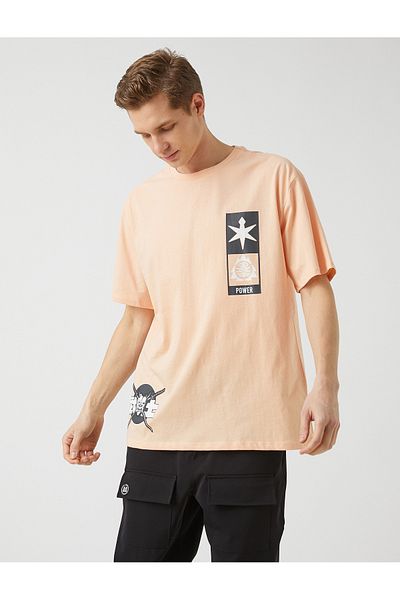 Koton Hátul Nyomtatott Oversize póló