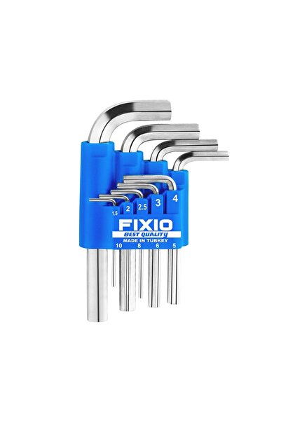 FIXIO Alyan Anahtar Takımı Kısa 9 Parça