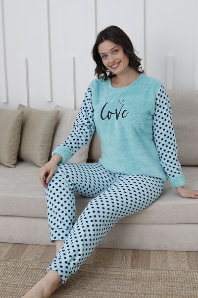 FAMES PİJAMA Uzunkol Personality Women's Pajama Set