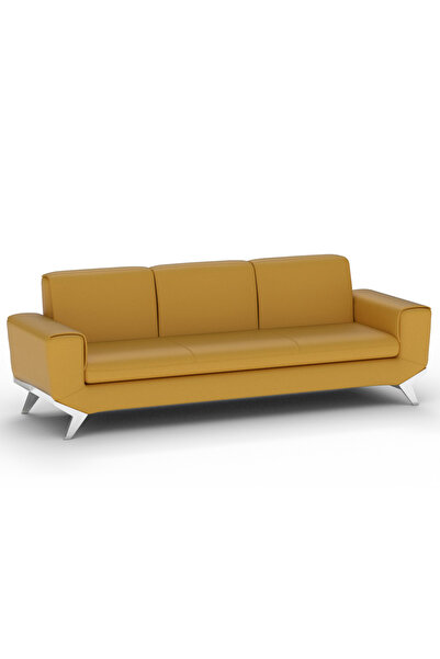 Mahmayi أريكة بثلاثة مقاعد مصنوعة من الجلد الصناعي من Sandal PU، أثاث عصري وأنيق لغرفة المعيشة