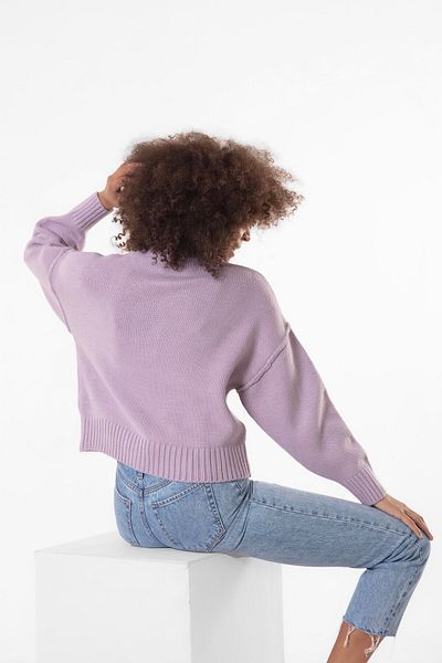 Figo Crew Neck Front Stitched Women's Sweater