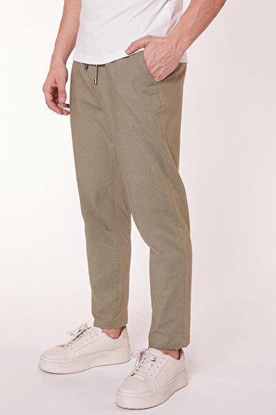 BRACCAS Ανδρικό παντελόνι Jogger με κορδόνια στη μέση και πλαϊνές τσέπες