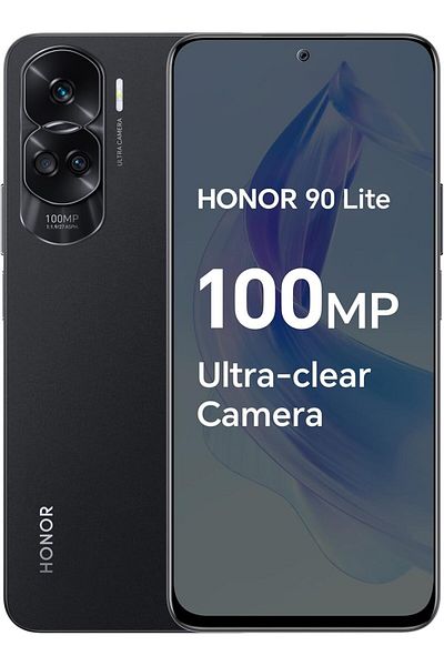 HONOR 90 Lite Smartphone 5G, 8GB+256GB, 6,7” IPS LCD 90Hz Display, - Midnight Black