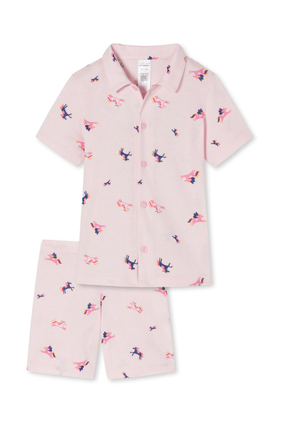 Schiesser Shorty Girls World Shorty Leichter Schlafanzug