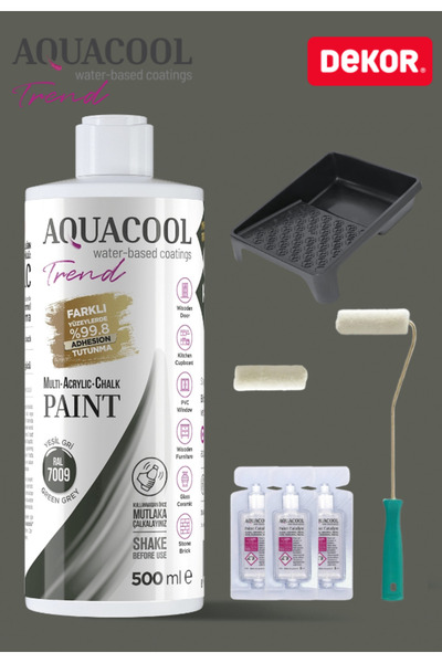 Aquacool Trend Su Bazlı Akrilik Hobi Boya 500 ml Rulo Katalizör Boyacı Tavası...