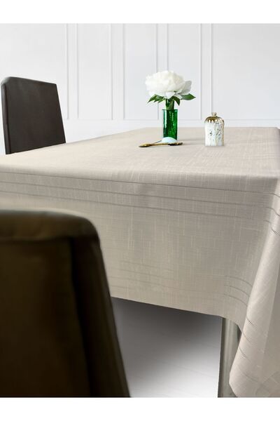 bursa çeyiz Dertsiz Leke Tutmaz Keten Colber Masa Örtüsü