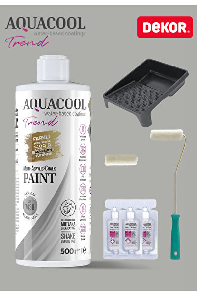 Aquacool Trend Su Bazlı Akrilik Hobi Boya 500 ml Rulo Katalizör Boyacı Tavası...