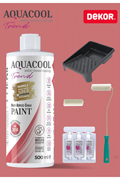 Aquacool Trend Su Bazlı Akrilik Hobi Boya 500 ml Rulo Katalizör Boyacı Tavası...