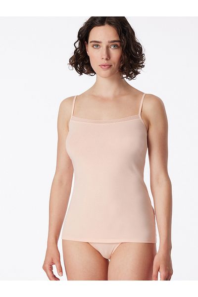 Schiesser Spaghettitop Cotton Lace Spaghetti-Top Unterhemd Unterziehtop