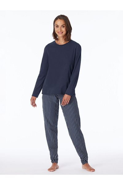 Schiesser Pyjama Uncover Nightwear Schlafanzug Schlafmode Bequem