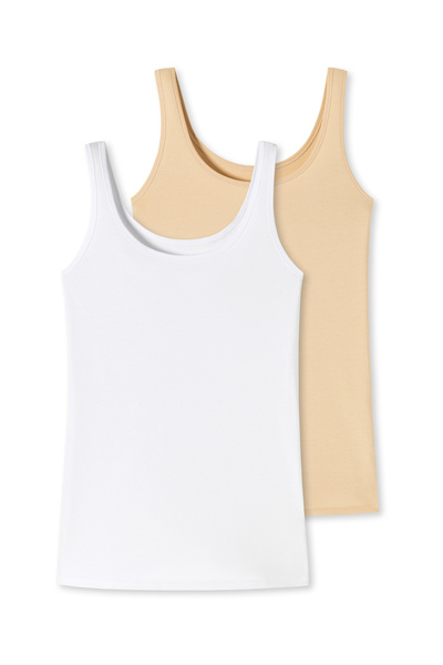 Schiesser Trägertop Uncover Unterhemd Unterzieh-Shirt Ärmellos Schulterfrei