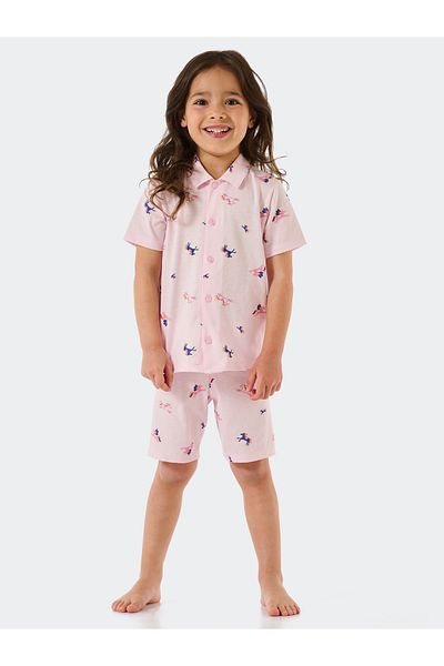 Schiesser Shorty Girls World Shorty Leichter Schlafanzug