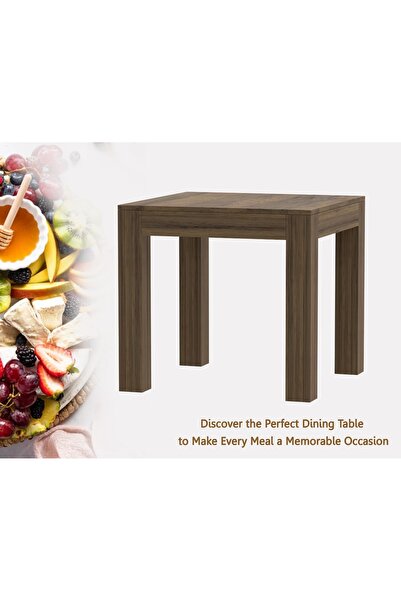 Mahmayi 2-Seater Wooden Dining Table for Kitchen, 80cm, Vintage Santa Fe Oak Finish