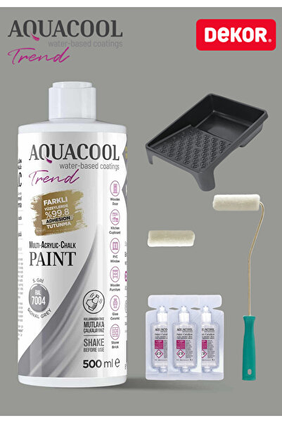 Aquacool Trend Su Bazlı Akrilik Hobi Boya 500 ml Rulo Katalizör Boyacı Tavası...