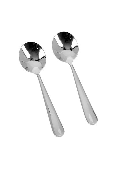 ROYALFORD RF8666 Stainless Steel Soup Spoons - Set of 2 Pcs