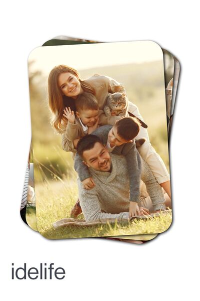idelife Kişiye Özel Buzdolabı Magneti Fotoğraflı Magnet 18 Adet 7x5 Cm